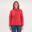 Veste polaire zipp&eacute; manches longues rose femme