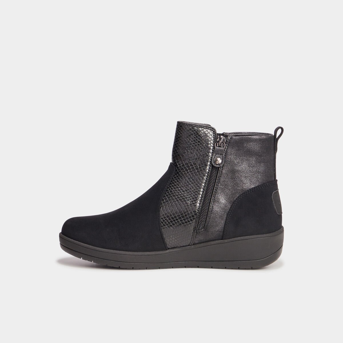 Bottines compensées Isotoner noir femme