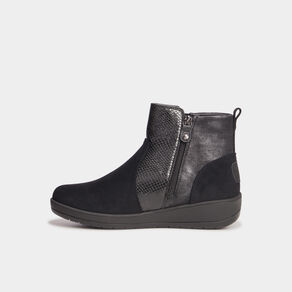 Bottines compensées Isotoner noir femme