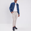 Veste droite boutonnée en jean Creeks denim stone homme