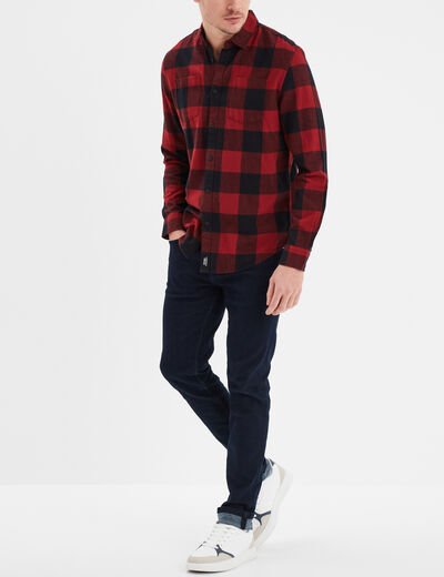 Jeans skinny 5 poches denim brut homme