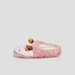 Chaussons mules blanc fille