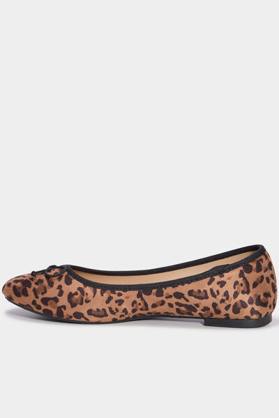 Ballerines plates avec noeuds multicolore femme