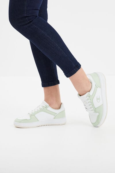 Baskets &agrave; lacets RD18 2.0 Low Champion vert menthe femme