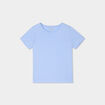 T-shirt manches courtes en coton bleu clair fille