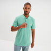 Polo piqu&eacute; coton manches courtes vert menthe homme