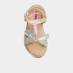 Sandales papillons en cuir Creeks multicolore fille