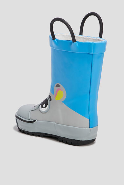 Bottes de pluie bleu bébé garçon