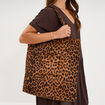 Sac tote bag zipp&eacute; sable femme