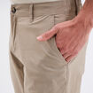 Pantalon chino relax coton taupe homme