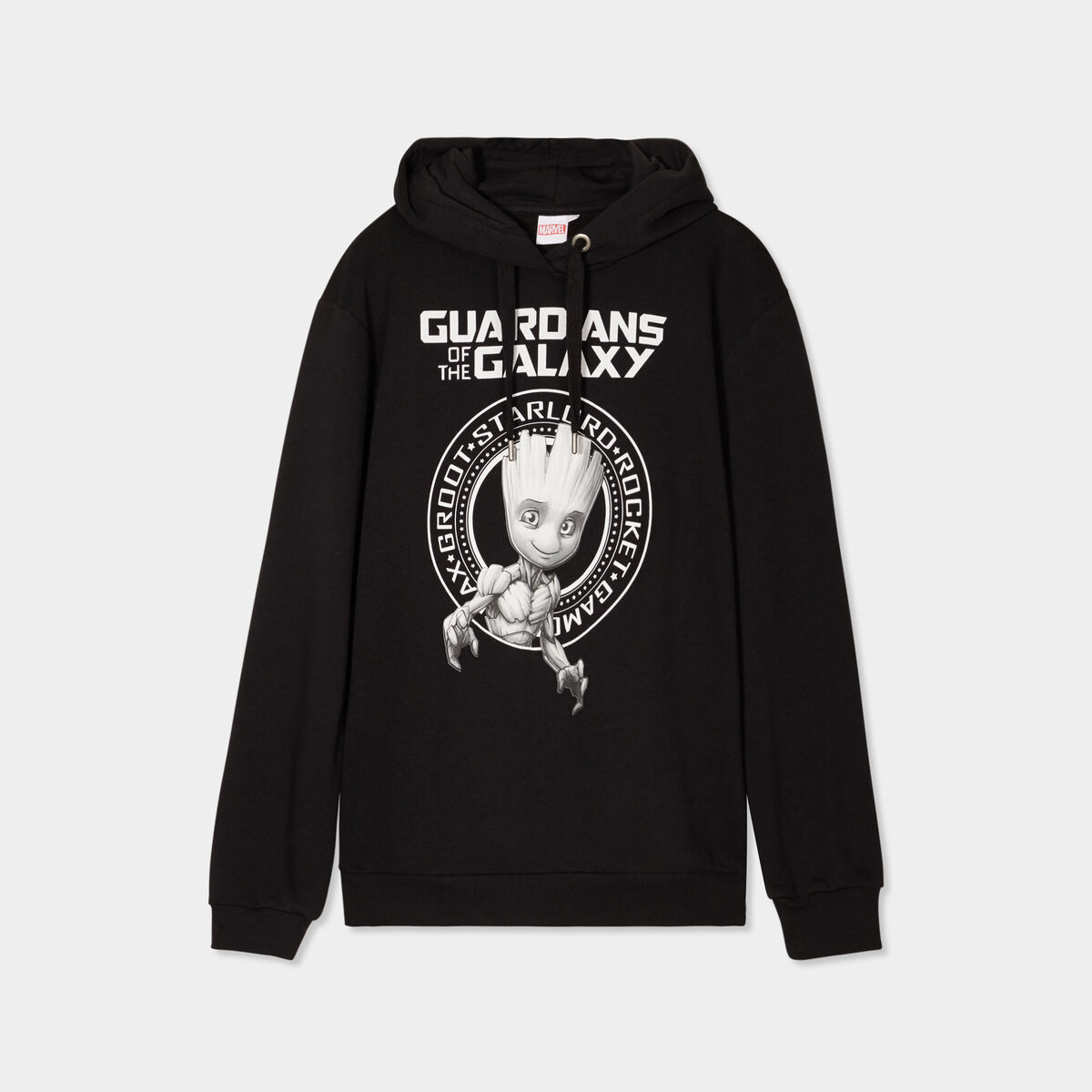 Sweat à capuche hoodie Gardiens Galaxie noir homme
