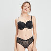 Soutien-gorge corbeille dentelle à coque noir femme