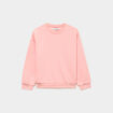 Sweat col rond manches longues rose poudr&eacute;e fille