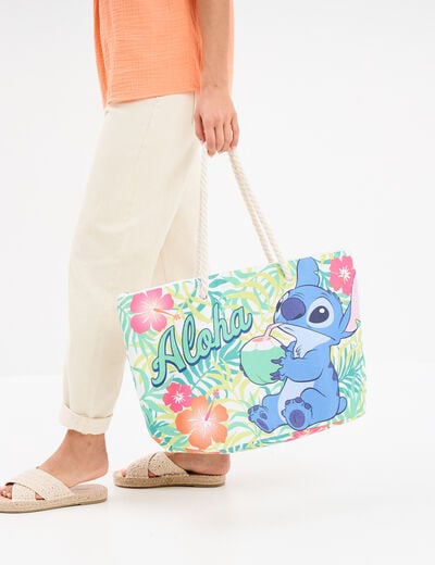 Sac cabas Stitch multicolore femme