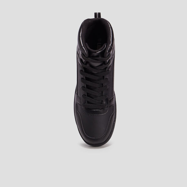 Baskets montantes à lacets noir homme