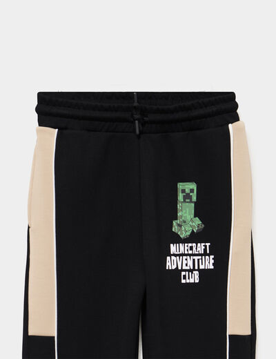 Pantalon de jogging Minecraft noir gar&ccedil;on