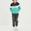 Sweat à capuche hoodie Creeks tricolore bleu marine garçon