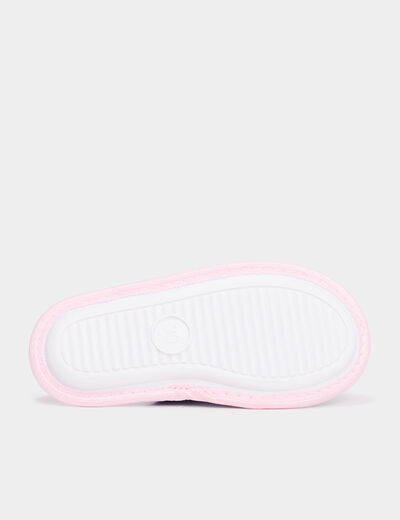Chaussons mules rose fille