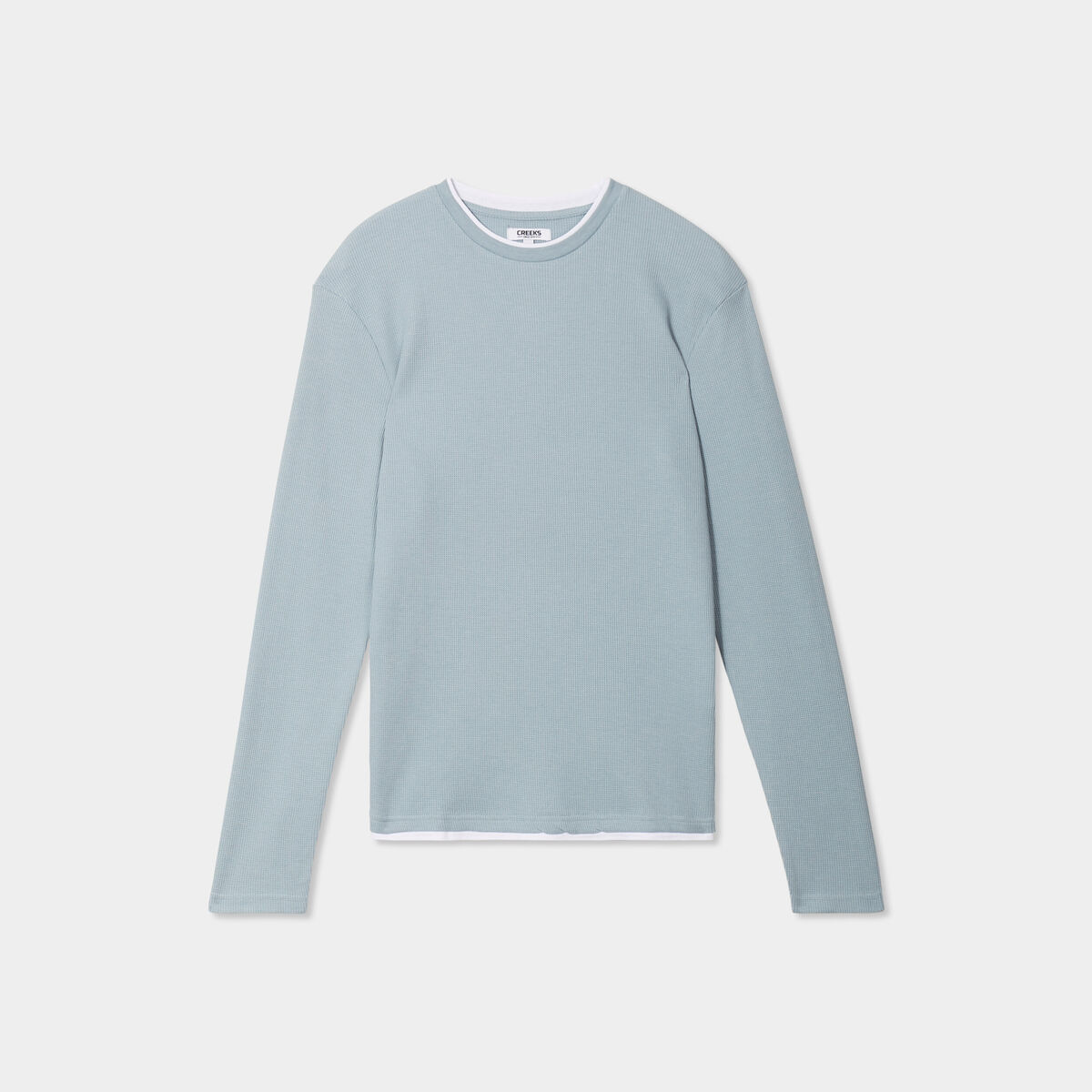 T-shirt col rond Creeks gris homme