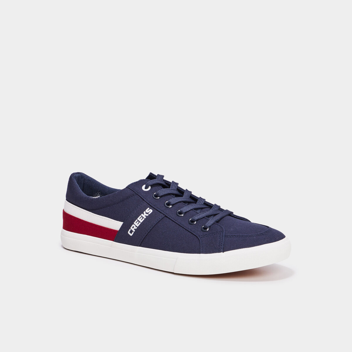 Tennis basses &agrave; lacets Creeks bleu marine homme