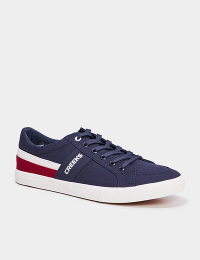 Tennis basses à lacets Creeks bleu marine homme