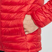 Doudoune droite légère col montant rouge homme