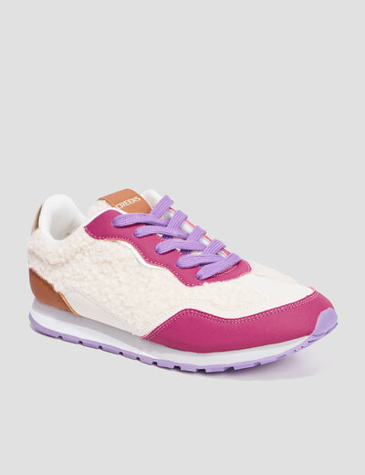 Baskets running laine de mouton Creeks multicolore femme