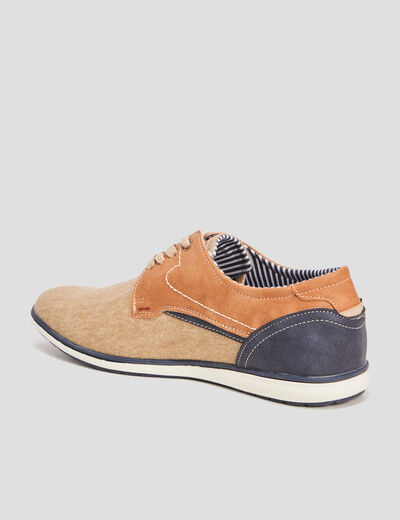 Derbies à lacets sable homme