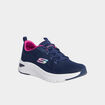 Baskets running à lacets élastiqués bleu femme