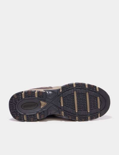 Baskets running semelle m&eacute;moire de forme sable homme