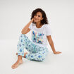 Ensemble pyjama legging coton Stitch blanc femme