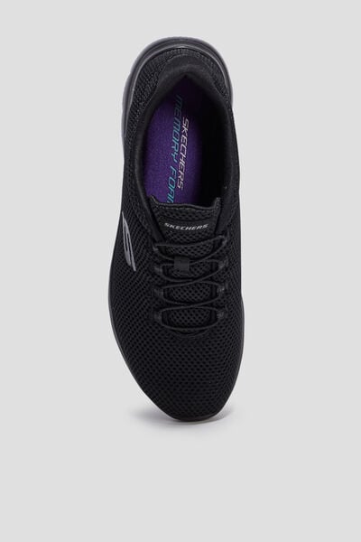 Runnings &agrave; lacets Skechers Summits noir femme