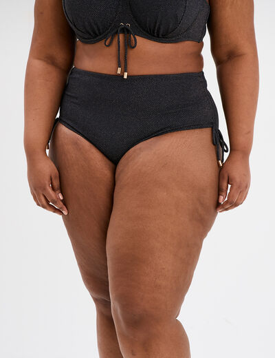 Bas de maillot de bain noir femme grande taille