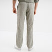 Pantalon chino droit lin mélangé vert kaki homme