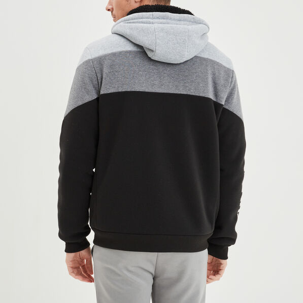 sweat hoodie zippe a capuche liberto noir homme Sweat hoodie zippé à capuche Liberto noir homme