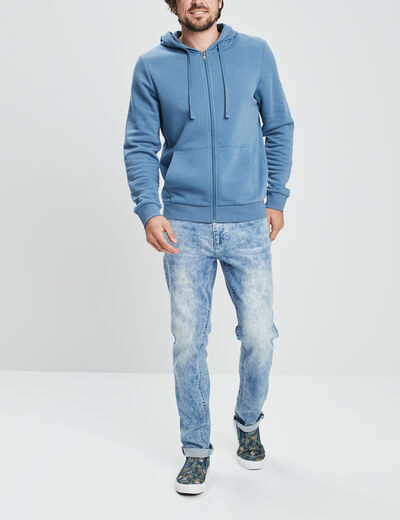 Jeans slim 5 poches denim triple stone homme