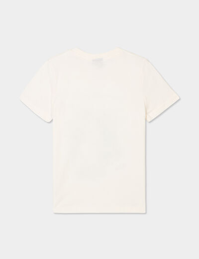 T-shirt manches courtes Minecraft blanc garçon