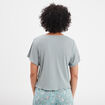 Haut de pyjama manches courtes bleu gris femme