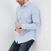 Chemise stretch manches longues bleu ciel homme