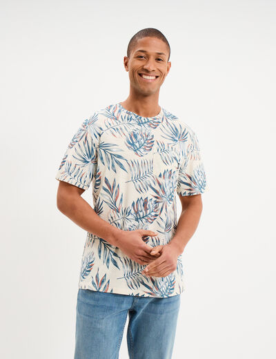 T-shirt manches courtes multicolore homme
