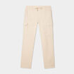 Pantalon cargo slim coton beige homme