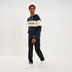 Sweat hoodie 1 poche bleu marine homme