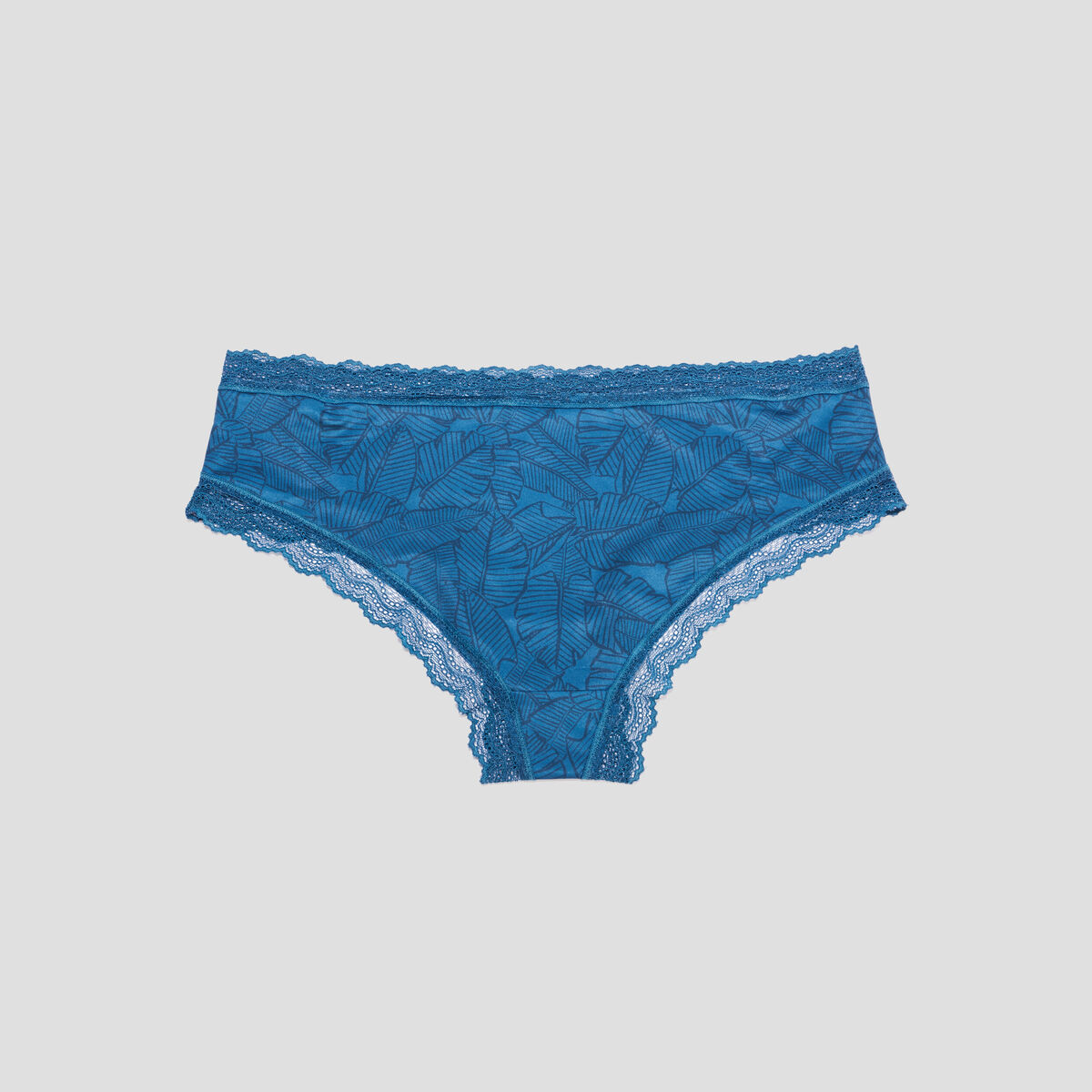 Lot 2 shortys microfibre bleu pétrole femme
