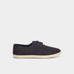 Derbies en toile &agrave; lacets noir femme