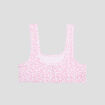 Brassière sans coques côtelée coton blanc fille