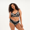 Soutien-gorge embo&icirc;tant dentelle noir femme grande taille
