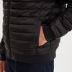 Doudoune l&eacute;g&egrave;re d&eacute;perlante col teddy noir homme