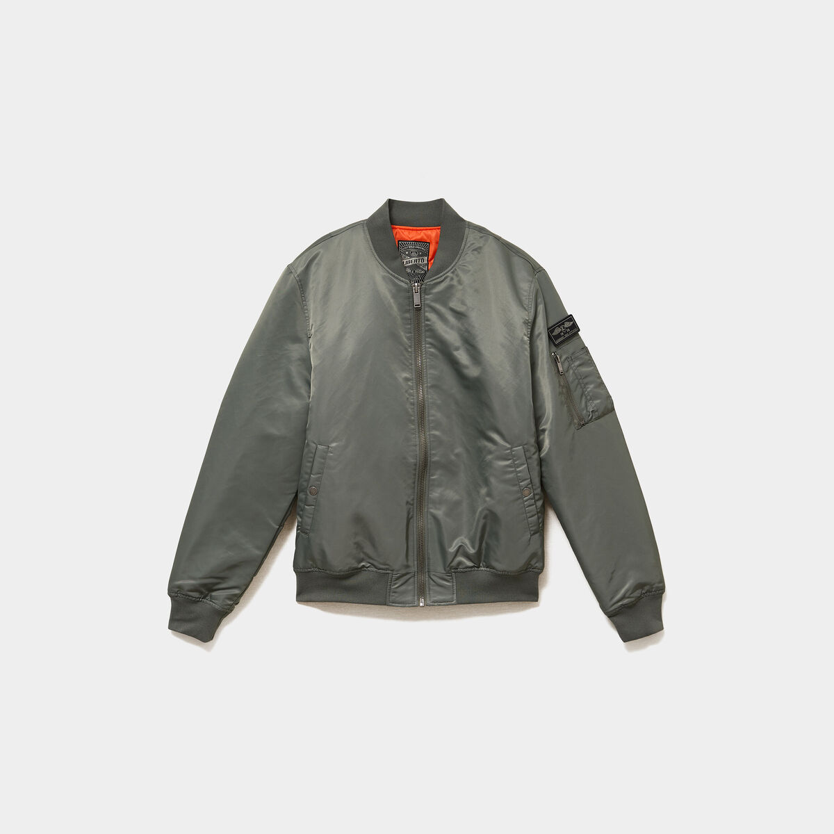 Blouson bomber d&eacute;perlant Liberto gris homme