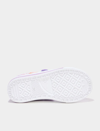 Tennis lumineuses bout renforc&eacute; Frozen parme fille