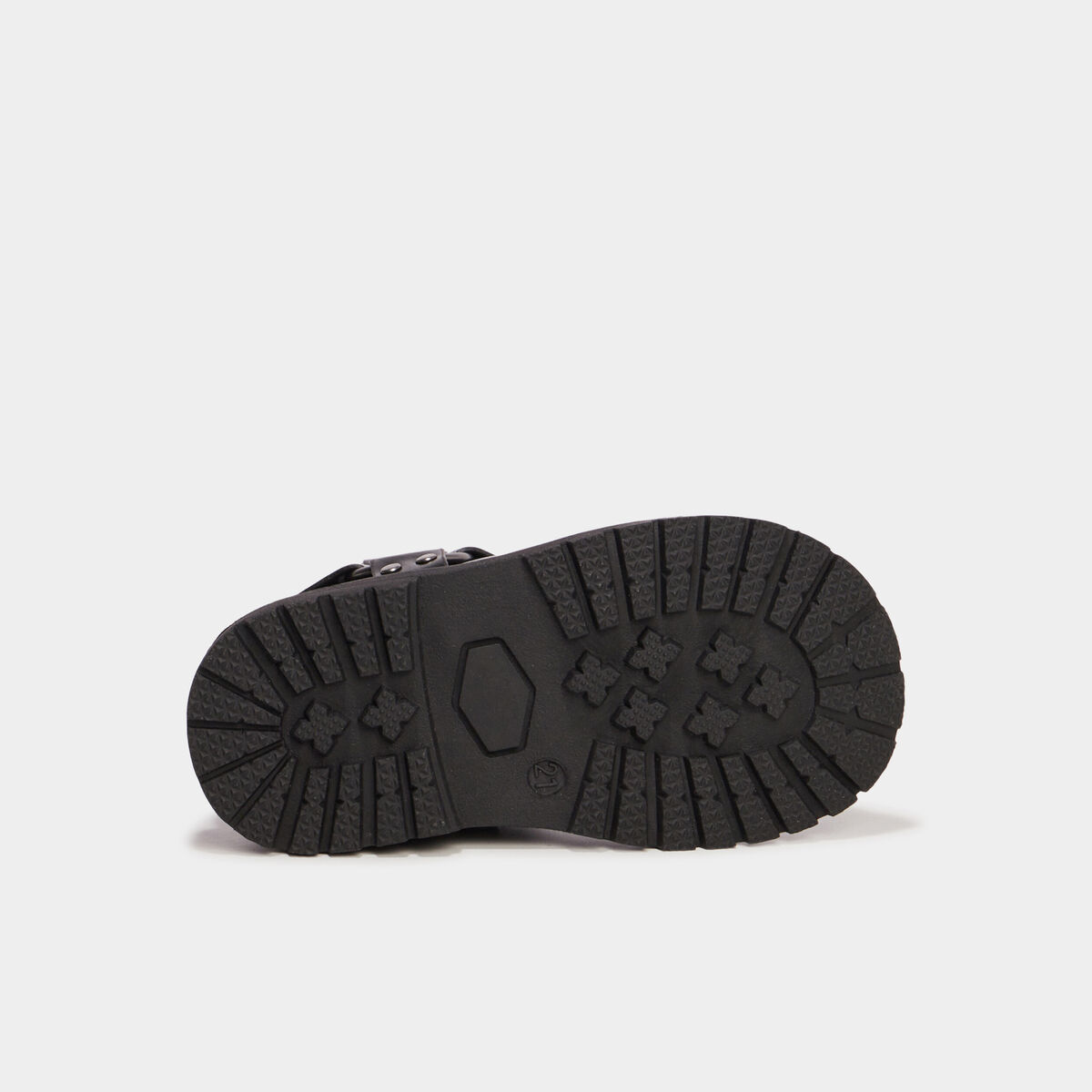 Bottines crantées avec boucles Liberto noir bébé fille